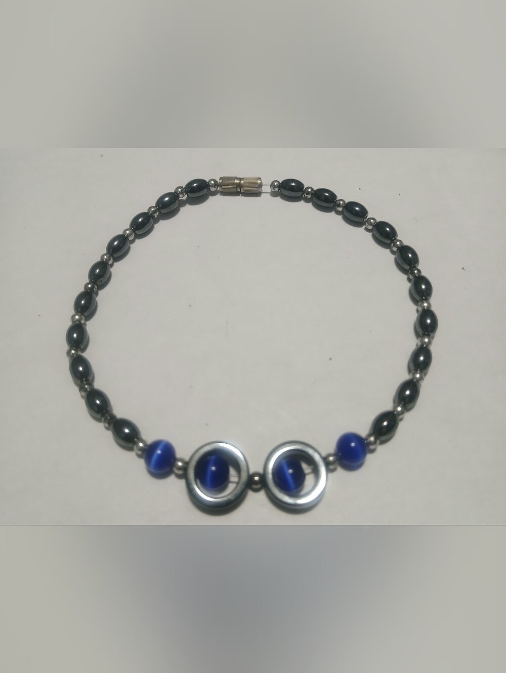 Hematite & Cat's Eye Bracelet